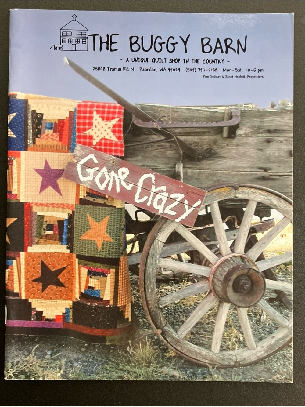 The Buggy Barn Gone Crazy 2002 Quilt Pattern Book Fabric Craft Instruction